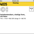 Sechskantmutter ISO 4035 niedrig Fasen M12 Messing 100 Stück von F. REYHER