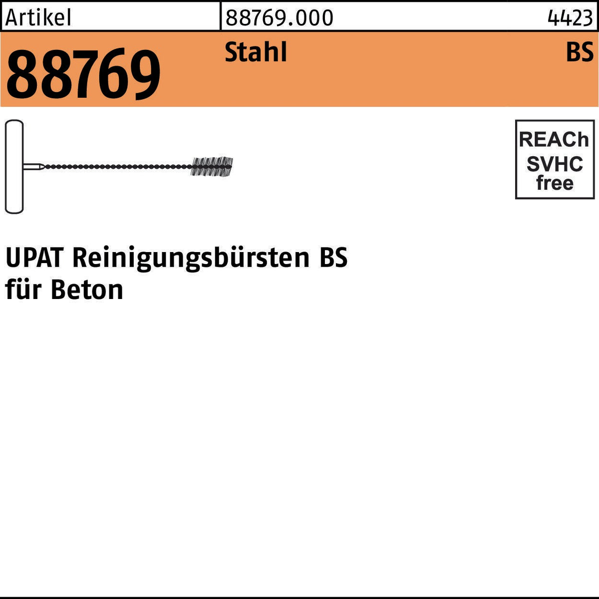 UPAT Reinigungsbürste R 88769 UMV VARIO BS 8 Stahl für Beton – 1 Stück
