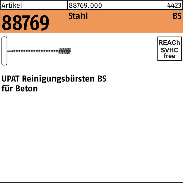 UPAT Reinigungsbürste R 88769 UMV VARIO BS 8 Stahl für Beton – 1 Stück