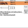 FLAKO Blindniete R 88474 3,2 x 8 mm Flachkopf Mehrbereichsschaft 1000 Stück