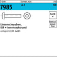 Linsenschraube DIN 7985 ISR M10x45 T50 A2 Edelstahl 100 Stück