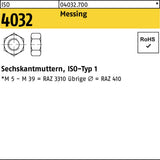 BUFAB Sechskantmutter ISO 4032 M48 aus Automatenstahl – ISO-Typ 1