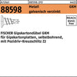FISCHER Gipskartondübel GKM 5,0x31 mm Metall verzinkt