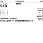 11 mm / blank / Scheiben, vierkant, vorwiegend für Holzkonstruktionen