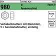 F. REYHER Sechskantmutter DIN 980 Klemmteil Form V M5 8 feuerverzinkt