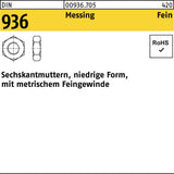F. REYHER Sechskantmutter DIN 936 M8x1 – 14 H, niedrige Form