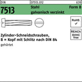 F. REYHER Gewindeschneidschraube DIN 7513 Form A Sechskant AM 4x8 Stahl galvanisch verzinkt 1000 Stück