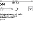 F. REYHER Sechskantschraube DIN 561 mit Zapfen M30 x 100 mm 8.8