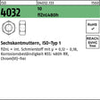 Sechskantmutter ISO 4032 M30 16 zinklamellenbeschichtet 25 Stück von BUFAB