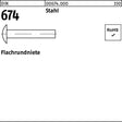Flachrundniete DIN 674 3x6 mm Stahl, 1000 Stück von F. REYHER Nchfg.