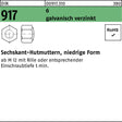 Sechskanthutmutter DIN 917 M36 von F. REYHER – niedrige Form, galvanisch verzinkt