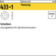 F. REYHER DIN 433-1 Messing Unterlegscheiben 6,4x11x1,6 mm – 100 Stück