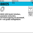HEICO Kombischeibe R 88035 HKB-8S A4 – 200 Stück, Unterlegscheibe mit großer Auflagefläche