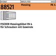 FISCHER Messingdübel PA 4 M6/7,5 – 200 Stück Metallspreizdübel aus Messing