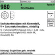F. REYHER Sechskantmutter DIN 980 Klemmteil Form V M6 8 zinklamellenbeschichtet flZn/TL 480h – 1000 Stück