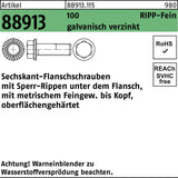 F. REYHER Sechskantflanschschraube R 88913 M5x10 Sperr-Ripp VG 500 Stück