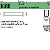 Spannschlossmutter DIN 1480 offen SP M10/125 von F. REYHER – Stahl, galvanisch verzinkt