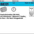 AMECOIL Gewindeeinsatz R 88331 Form A-Fein M8x1x8 A2 – 25 Stück