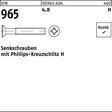 F. REYHER Senkschraube DIN 965 PH M4x25-H 4.8