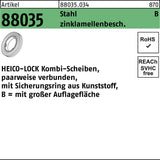 HEICO Kombischeibe R 88035 HKB-8S A4 – 200 Stück, Unterlegscheibe mit großer Auflagefläche