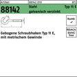 REYHER Schraubhaken R 88142 Typ 11 E gebogen M4x40 Stahl verzinkt 100 Stück