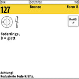 Federring DIN 127 B 2 mm Federstahl Form B – 1000 Stück von F. REYHER