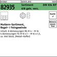F. REYHER Muttern-Sortiment DIN 934 640-teilig galvanisch verzinkt Regel- und Feingewinde