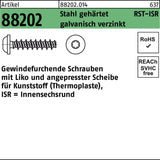F. REYHER Gewindefurchendeschraube R 88202 Liko ISR 2,2x6-T6 Stahl gehärtet galvanisch verzinkt 1000 Stück
