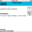Tellerfeder DIN 2093 25x12,2x0,9 mm 1.4310/1.4568, 200 Stück von F. REYHER