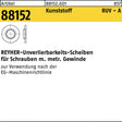 REYHER Unverlierbarkeitsscheibe R 88152 Kunststoff naturfarben 100 Stück für M4