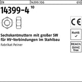 PEINER Sechskantmutter EN 14399-4 M12 10 – HV-Verbindungen im Stahlbau