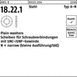 Unterlegscheiben ANSI B18.22.1 Typ N 1/4x0,625 Stahl 500 Stück von F. REYHER