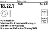 Unterlegscheiben ANSI B18.22.1 Typ N 1/4x0,625 Stahl 500 Stück von F. REYHER