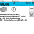 AMECOIL Gewindeeinsatz R 88330 Form A M3x3 mm A2 – 25 Stück
