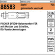 FISCHER ZYKON Bolzenanker FZA 10x40 M6/10 Stahl galvanisch verzinkt