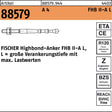 FISCHER Highbond-Anker FHB II-A L M10 x 95/10 A4 – 10 Stück