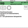 Verschlussschraube DIN 910 mit Bund und Außensechskant G 3/8 A Stahl verzinkt, 50 Stück von F. REYHER