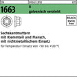 F. REYHER Sechskantmutter EN 1663 Klemmteil/Flansch M5 8 galvanisch verzinkt 100 Stück