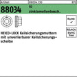 HEICO Keilsicherungsmutter R 88034 HLM-6, 100 Stück, zinklamellenbeschichtet, M6