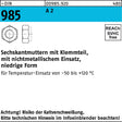 F. REYHER Sechskantmutter DIN 985 M 30 A 2 mit Klemmteil