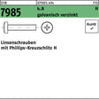 F. REYHER Linsenschraube DIN 7985 PH M4x55-H 4.8 galvanisch verzinkt