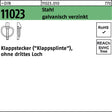 F. REYHER Klappstecker DIN 11023 4,5x42 mm Stahl galvanisch verzinkt