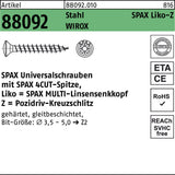 SPAX Liko-Z Universalschrauben 3,5x15 mm WIROX Stahl