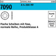 F. REYHER Unterlegscheibe ISO 7090 mit Fase A4 200 HV 5 mm – 200 Stück