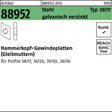 REYHER Hammerkopfgewindeplatte R 88952 Typ 38/17 M6 Stahl galvanisch verzinkt