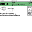REYHER Ringschrauböse R 88133 Typ 1 6x3 mm Stahl galvanisch verzinkt 100 Stück