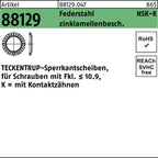 zinklamellenbesch. / TECKENTRUP-Sperrkantscheiben, für Schrauben mit Fkl. = 10.9, K = mit Kontaktzähnen / 4 mm