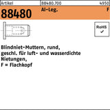 FLAKO Blindnietmutter R 88480 Stahl verzinkt M5