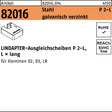 LINDAPTER Ausgleichsscheibe R 82016 GTW 40 P2 M10/10,0 Stahl galvanisch verzinkt 1 Stück