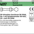 BUFAB Sechskantschraube ISO 4017 M8x16 8.8 feuerverzinkt mit Mutter